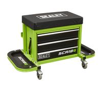 Sealey SCR18G Mechanic's Utility Seat & Toolbox - Green