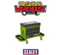 Sealey Mechanic's Utility Seat & Toolbox SCR18G Green
