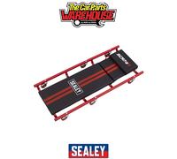 Sealey SCR74 American-Style Deluxe Creeper 40" with Steel Frame, 6 Wheels