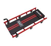 Sealey SCR75 36" Deluxe American-Style Creeper with Steel Frame & 6 Wheels - Red