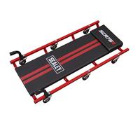 Sealey SCR75 36" Deluxe American-Style Creeper with Steel Frame & 6 Wheels - Red