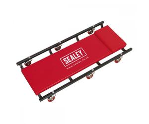 Sealey SCR75 36in Deluxe American-Style Creeper With Steel Frame & 6 Wheels - Red