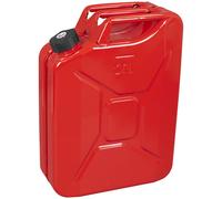 Sealey Screw Cap Metal Jerry Can Red 20l