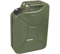 Sealey JC20SCG Screw Cap Metal Jerry Can 20L - Green