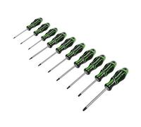 Sealey Screwdriver Set 10 Pieces Trx-Star Gripmax Hivis Green Hand Tool Ak4324Hv