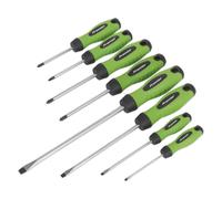 Sealey Screwdriver Set 8pc Hi-Vis Green HV001
