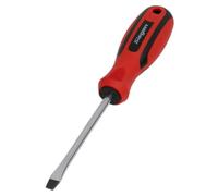 Sealey Screwdriver Slotted With Contoured Soft Grip Handle 6 X 100mm S01174
