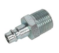 Sealey Screwed Adaptor Male 1/2"bspt Pack Of 2 Ac84