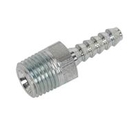 Sealey Screwed Air Tool Tailpiece Male 1/4"BSPT 3/16" Hose Pack of 5 AC38