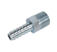 Sealey Screwed Tailpiece Male 1/4"BSPT - 1/4" Hose Pack of 5 AC08