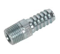 Sealey Screwed Tailpiece Male 1/4"bspt - 3/8" Hose Pack Of 5 Ac09