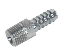 Sealey Screwed Tailpiece Male 1/4"bspt - 5/16" Hose Pack Of 5 Ac39