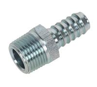 Sealey Screwed Tailpiece Male 3/8"bspt - 3/8" Hose Pack Of 5 Ac41