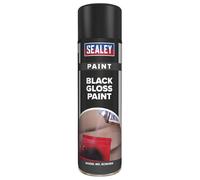 Sealey SCS026S Black Matt Paint 500Ml