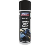 Sealey Stone Chip Protective Aerosol Spray Paint Black 500ml