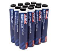Sealey SCS108 12pk SCREW-ON -EP2 Lithium Grease Cartridge - Multi-Purpose 400g x12 **SCS108-12pk**