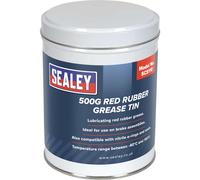 Sealey SCS110 Red Rubber Grease 500G Tin