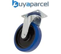 Sealey SCW3100SPEM Heavy-Duty Blue Elastic Rubber Swivel Castor Wh...