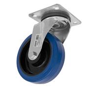 Sealey SCW3160SPEM Heavy-Duty Blue Elastic Rubber Swivel Castor Wh...