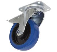 Sealey SCW3160SPL Castor Wheel Swivel Plate With Total Lock Ø160Mm