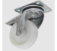 SEALEY SCW4100SPL 100MM CASTOR WHEEL SWIVEL PLATE WITH TOTAL LOCK
