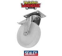 Sealey SCW4100SPLEM Heavy-Duty Nylon Castor Wheel Swivel With Total Lock Ø100Mm - Trade