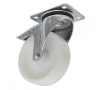 Sealey SCW4125SPL Castor Wheel Swivel Plate With Total Lock Ø125Mm