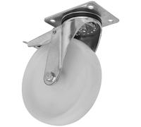 Sealey SCW4125SPLEM Heavy-Duty Nylon Castor Wheel Swivel -TL Ø125mm
