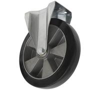 Sealey SCW5152FPEM Heavy-Duty Rubber Castor Wheel Fixed Plate Ø152...