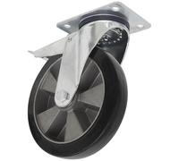 Sealey SCW5152SPLEM Heavy-Duty Rubber Castor Wheel Swivel -TL Ø152mm