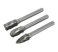 Sealey SDBCK3 Tungsten Carbide Rotary Burr Set 3pc Ripper/Coarse