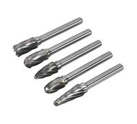 Sealey SDBCK5 Tungsten Carbide Rotary Burr Set 5pc Ripper/Coarse