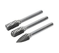Sealey SDBK3 Tungsten Carbide Rotary Burr Set 3Pc