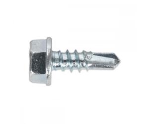 Sealey SDHX4213 Self-Drilling Screw 4.2 X 13Mm Hex Head Zinc Pack Of 100