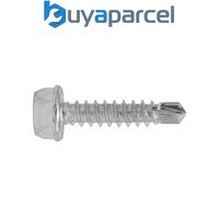 Sealey SDHX4219 Zinc Plated Self-Drilling Hex Head Screw 4.2 x 19mm - Pack of 10