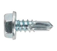 Sealey SDHX4813 Self-Drilling Screw 4.8 X 13Mm Hex Head Zinc Pack Of 100