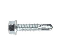 Sealey SDHX5525 Zinc Plated Self-Drilling Hex Head Screw 5.5 x 25mm - Pack of