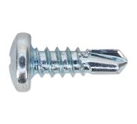 Sealey SDPH4213 Self-Drilling Screw 4.2 X 13Mm Pan Head Phillips Zinc Pack Of 100
