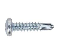 Sealey SDPH4219 Self Drilling Screw 4.2 x 19mm Pan Head Phillips Zinc D7504N Pack of 100