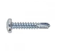 Sealey Pan Head Phillips Zinc Plated D7504N Self Drilling Screws 4.8mm 25mm Pack of 100