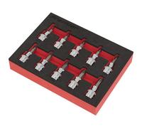 Sealey AK6242 Trx-Star* Socket Bit Set 10Pc 3/8inSq Drive