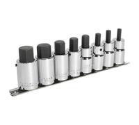 Sealey Sealey AK62258 1/2" Drive 8 piece Metric Hex Bit Socket & Rail Set