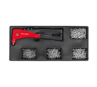 Sealey Sealey TBT15 Tool Tray with Riveter & 400 Assorted Rivet Set