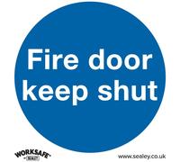 Sealey Self Adhesive Vinyl Fire Door Keep Shut Sign