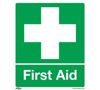 Worksafe Safety Sign - First Aid - Self-adhesive Vinyl