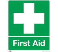 Sealey SS26V10 Safety Sign - First Aid - Self-Adhesive Vinyl - Pack Of 10