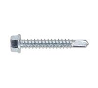 Sealey SDHX5538 Self-Drilling Screw 5.5 X 38Mm Hex Head Zinc Pack Of 100