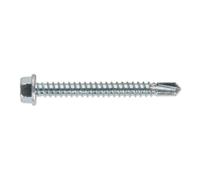 Sealey SDHX5550 Self-Drilling Screw 5.5 X 50Mm Hex Head Zinc Pack Of 100