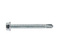 Sealey SDHX5550 Self-Drilling Screw 5.5 X 50Mm Hex Head Zinc Pack Of 100