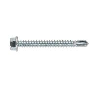 Sealey Self Drilling Screw 5.5 x 50mm Hex Head Zinc Pack of 100 SDHX5550